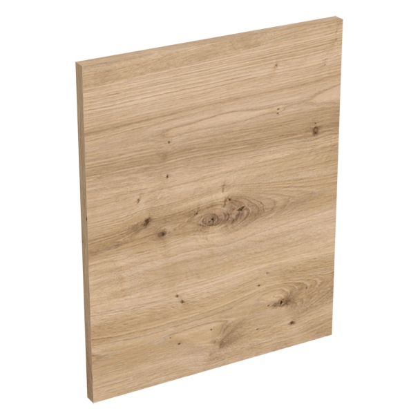 Coté de remplacement meuble haut cuisine sur hotte CHÊNE NATUREL SANS POIGNÉE - H. 43.2 cm
