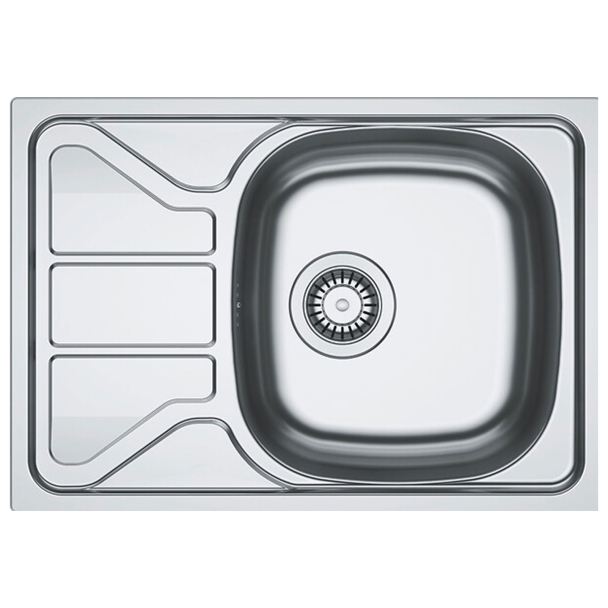 Evier 1 cuve avec petit égouttoir inox - Franke FRFY1PIN