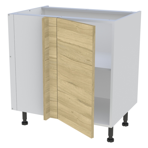 Meuble bas d'angle cuisine 1 porte H.87 cm x L. 80 cm
