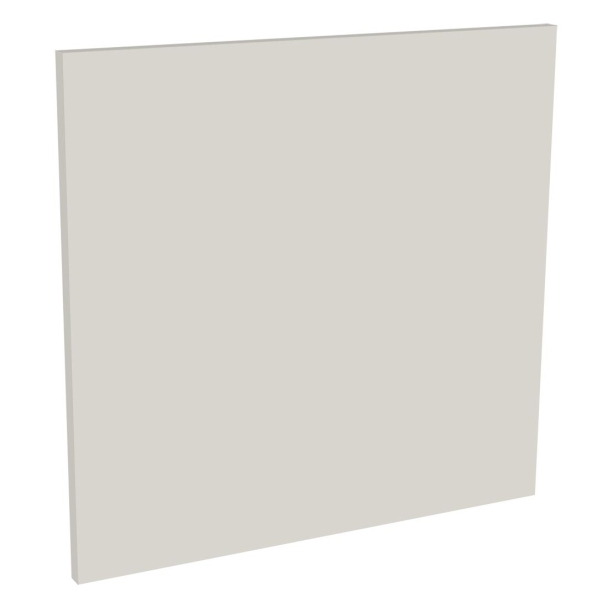 Kit façade 1 porte lave-vaisselle semi-intégrable Blanc Brillant Sans Poignée 1 porte H. 57,3 cm L. 59,7 cm