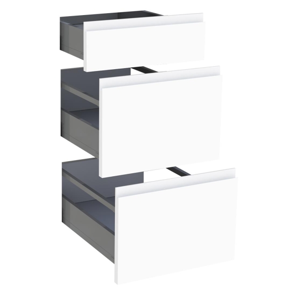 Kit façade meuble cuisine Chêne Doré 1 tiroir, 2 casseroliers H. 71,7 cm L. 39,7 cm