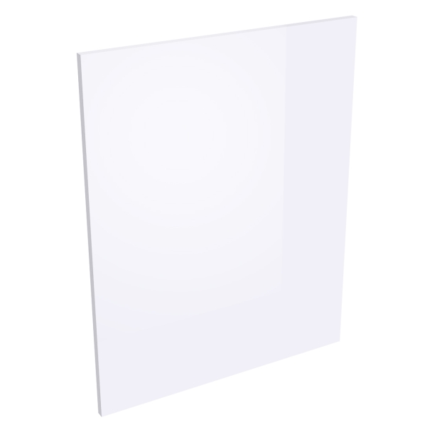 Coté de remplacement meuble bas cuisine BLANC BRILLANT - H. 72 cm