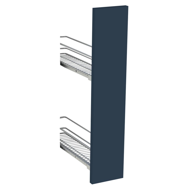 Kit façade meuble cuisine Bleu Nuit Mat 1 porte H. 71,7 cm L. 14,7 cm