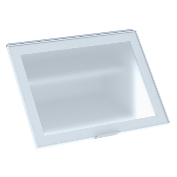 Kit façade meuble cuisine Porte Vitrée Noir 1 porte H. 42,9 cm L. 59,7 cm