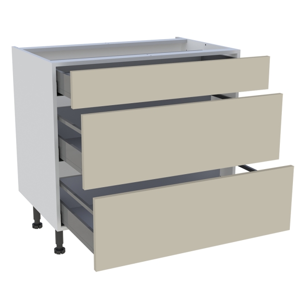 Meuble bas cuisine 1 tiroir, 2 casseroliers H. 87 cm x L. 90 cm