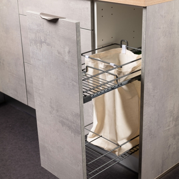 Aménagement extractible pour meuble bas cuisine - L. 30 cm