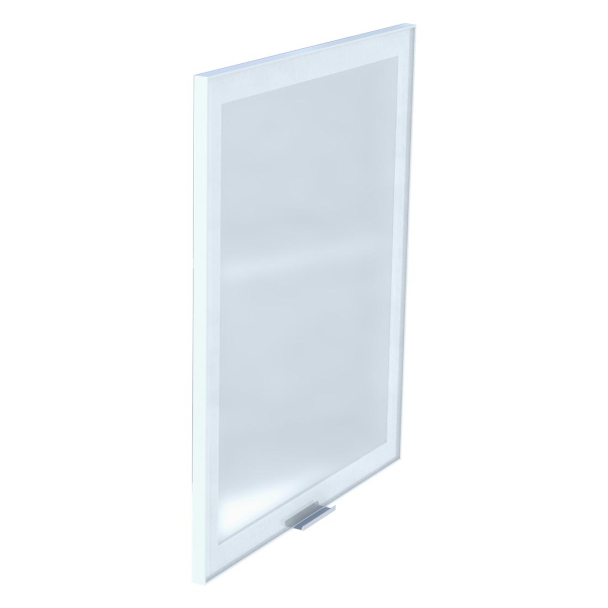 Kit façade meuble cuisine Porte Vitrée Noir 1 porte H. 71,7 cm L. 59,7 cm
