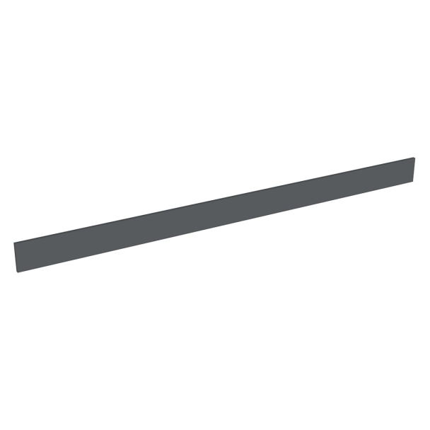 Plinthe ou fileur meuble cuisine L. 240 cm - Noir mat
