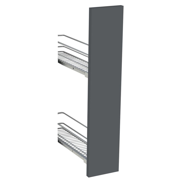 Kit façade meuble cuisine Bleu Nuit Mat 1 porte H. 71,7 cm L. 14,7 cm