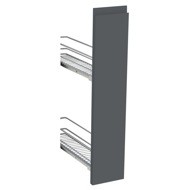 Kit façade meuble cuisine Bleu Nuit Mat 1 porte H. 71,7 cm L. 14,7 cm