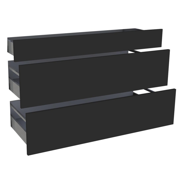 Kit façade meuble cuisine Chêne Structuré 1 tiroir, 2 casseroliers H. 71,7 cm L. 119,7 cm