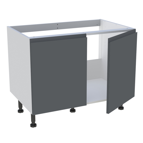 Meuble bas cuisine 2 portes pour évier timbre H.72,6 cm x L. 90 cm