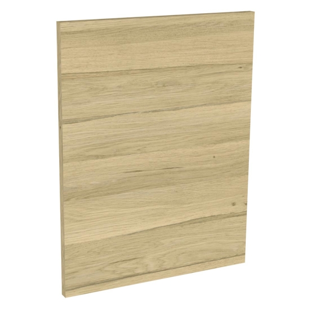 Kit façade 1 porte lave-vaisselle semi-intégrable Chêne Clair 1 porte H. 57,3 cm L. 44,7 cm