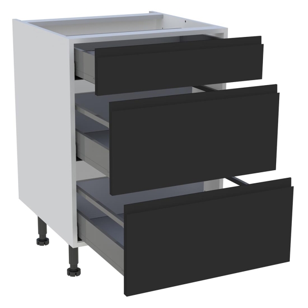 Meuble bas cuisine 1 tiroir, 2 casseroliers H.87 cm x L. 60 cm