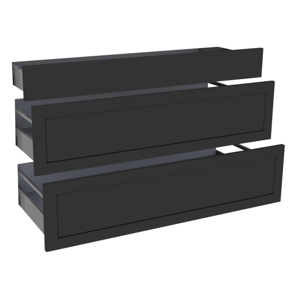 Kit façade meuble cuisine Chêne Structuré 1 tiroir, 2 casseroliers H. 71,7 cm L. 119,7 cm