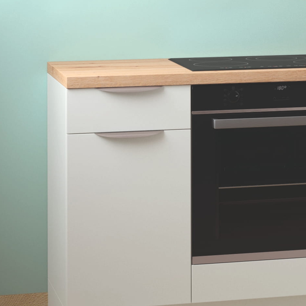 Cuisine complète en angle Blanc mat 280 cm