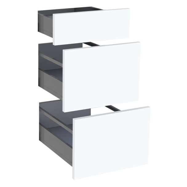 Kit façade meuble cuisine Chêne Doré 1 tiroir, 2 casseroliers H. 71,7 cm L. 39,7 cm
