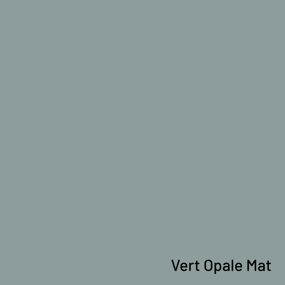 Meuble de salle de bain suspendu 120 cm 2 tiroirs avec vasque céramique - Vert Opale Mat - Avec colonne et miroir