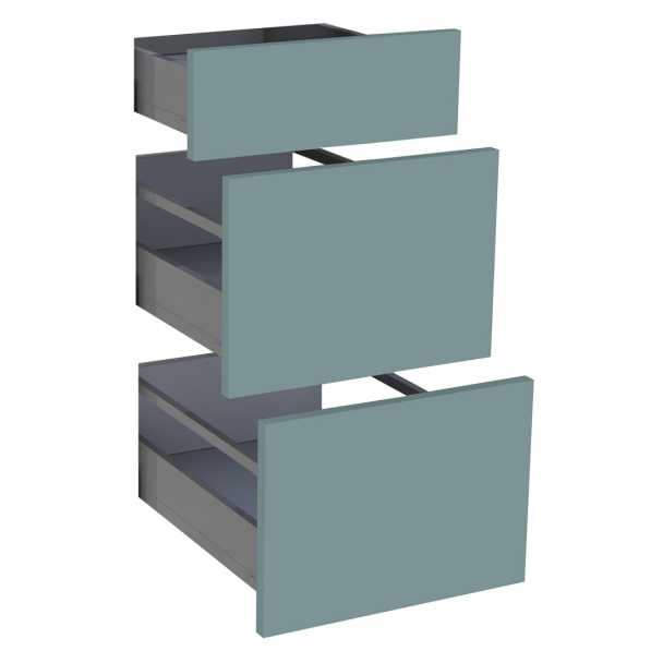 Kit façade meuble cuisine Chêne Doré 1 tiroir, 2 casseroliers H. 71,7 cm L. 39,7 cm