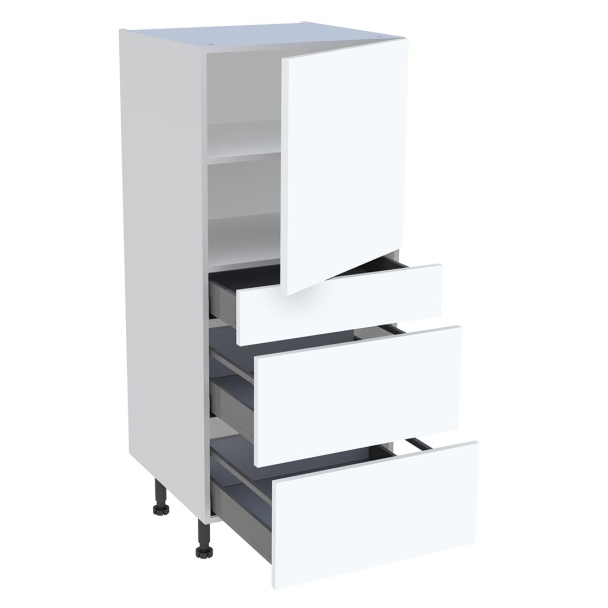 1/2 Colonne 600 1porte 1tiroir 2casseroliers