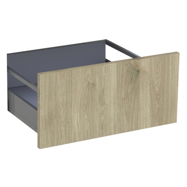 Kit façade meuble cuisine Noir Mat 1 casserolier H. 28,5 cm L. 59,7 cm