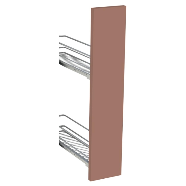 Kit façade meuble cuisine Bleu Nuit Mat 1 porte H. 71,7 cm L. 14,7 cm