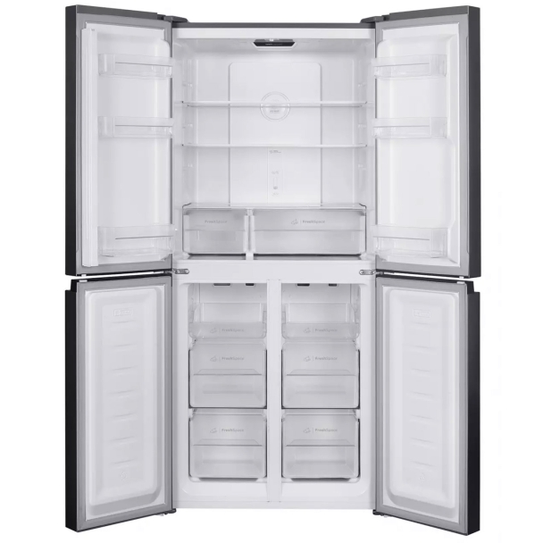 Réfrigérateur multi-portes gris foncé H. 180 cm x L. 79,5 cm - Indesit INGF6421XP4E