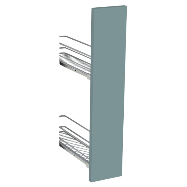 Kit façade meuble cuisine Bleu Nuit Mat 1 porte H. 71,7 cm L. 14,7 cm