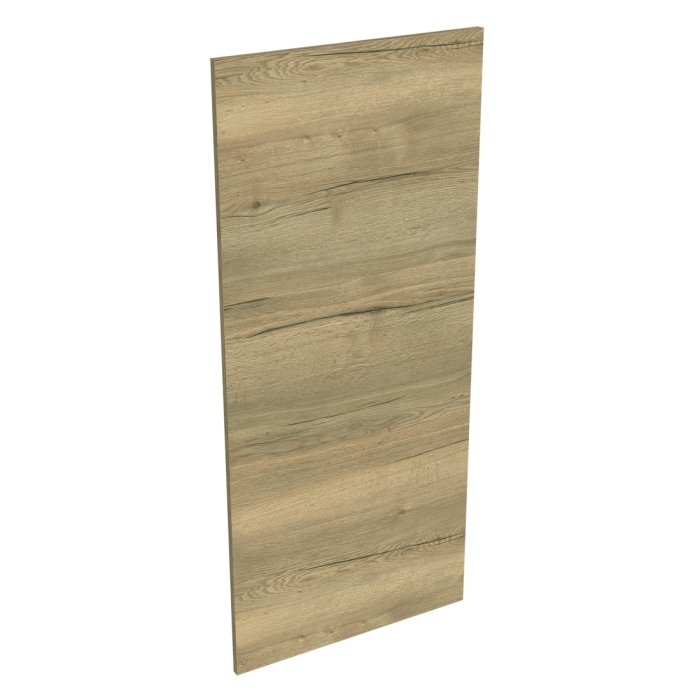 Coté de remplacement demi-colonne cuisine Chêne Structuré - H. 129.6 cm