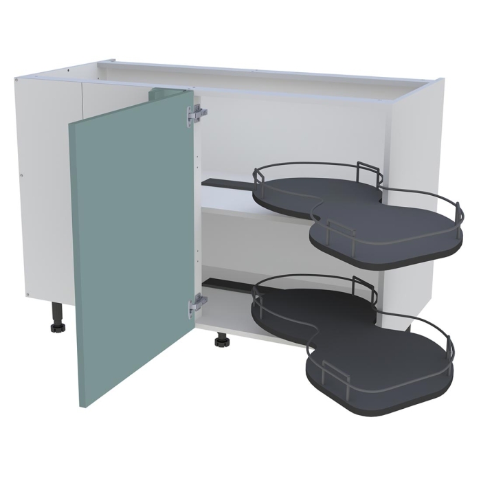Meuble bas cuisine 1 porte H. 87 cm x L. 120 cm - BSA120G - Vert opale mat