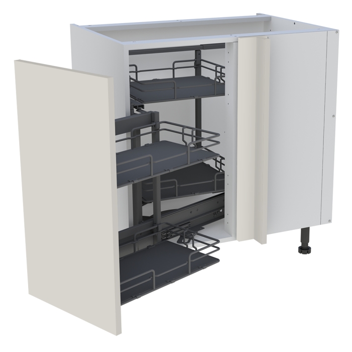 Meuble bas cuisine 1 porte H. 87 cm x L. 80 cm - BSA105MCD - Lin mat