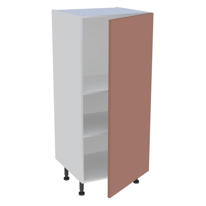 Demi colonne cuisine 1 porte H. 129,6 cm x L. 60 cm - Terracotta mat