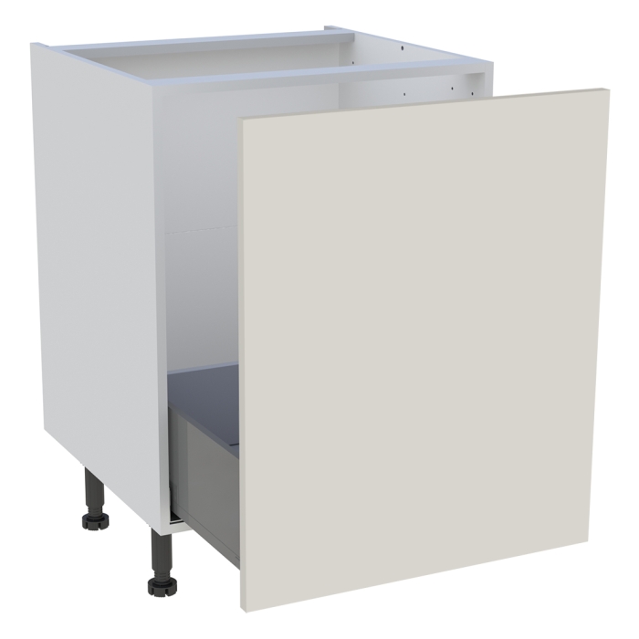 Meuble bas cuisine 1 coulissant H. 87 cm x L. 60 cm - Lin mat