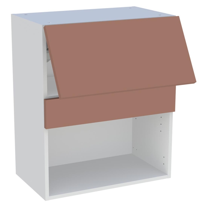 Meuble haut cuisine 1 porte relevante H. 72 cm x L. 60 cm - Terracotta mat