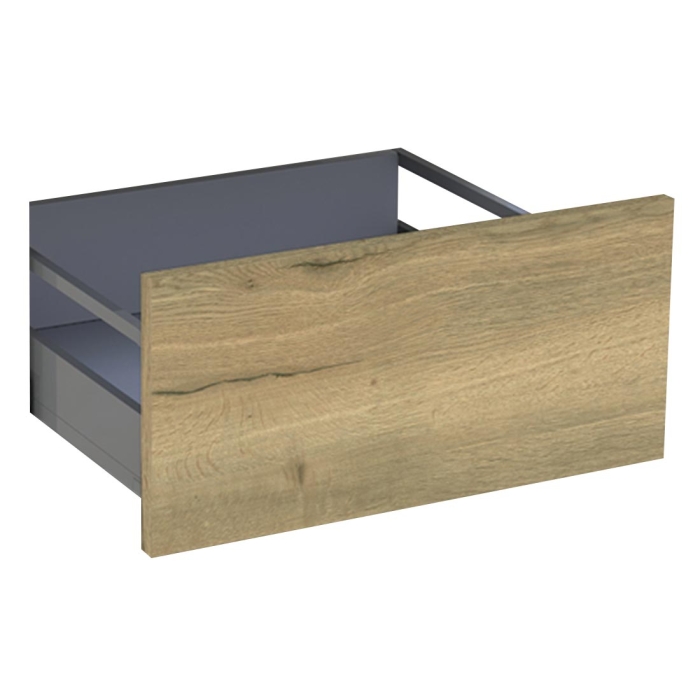 Kit façade meuble cuisine Chêne Structuré 1 casserolier H. 28,5 cm L. 59,7 cm