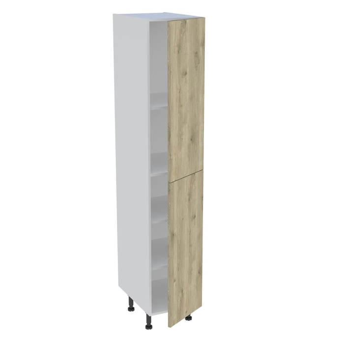 Colonne cuisine 2 portes H. 216,6 cm x L. 40 cm - C2P401 - Chêne doré