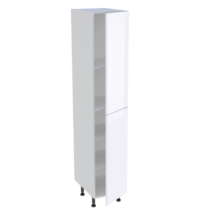 Colonne cuisine 2 portes H. 216,6 cm x L. 40 cm - C2P401 - Blanc brillant