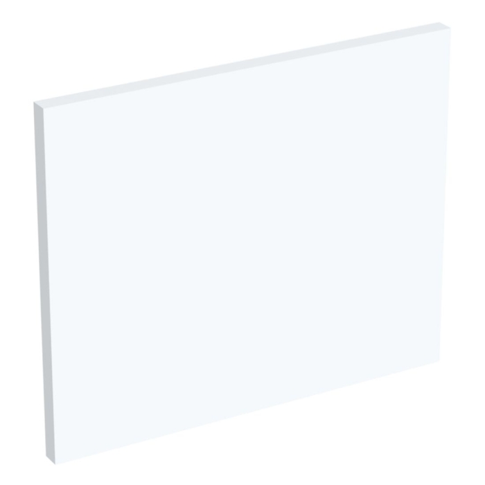 Coté de remplacement meuble haut cuisine faible hauteur BLANC MAT - H. 28.8 cm