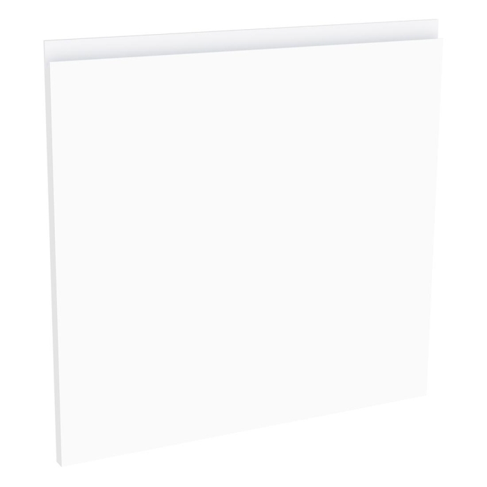 Kit façade 1 porte lave-vaisselle semi-intégrable Blanc Mat Sans Poignée 1 porte H. 57,3 cm L. 59,7 cm