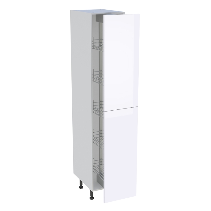 Colonne cuisine 2 portes H. 216,6 cm x L. 40 cm - C2P401EX - Blanc brillant