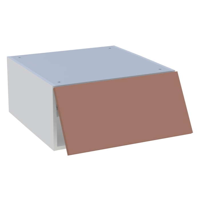 Meuble haut cuisine 1 porte relevante H. 28,8 cm x L. 60 cm - Terracotta mat