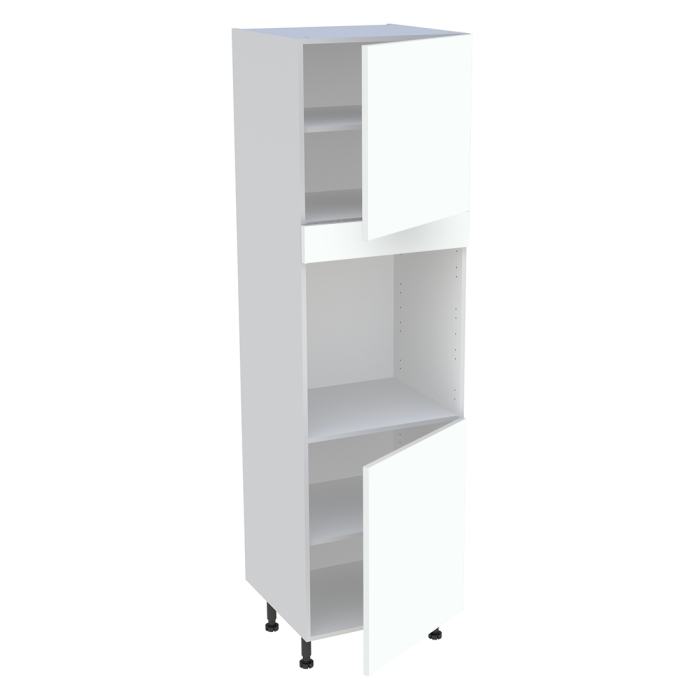 Colonne cuisine 2 portes H. 216,6 cm x L. 60 cm - CF2P - Blanc chaud mat