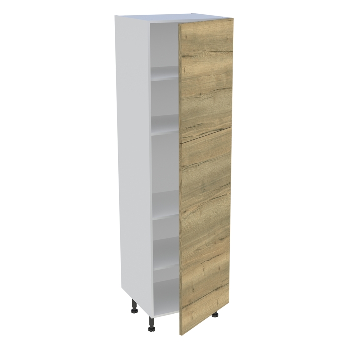 Colonne cuisine 2 portes H. 216,6 cm x L. 60 cm - C2P602 - Chêne structuré