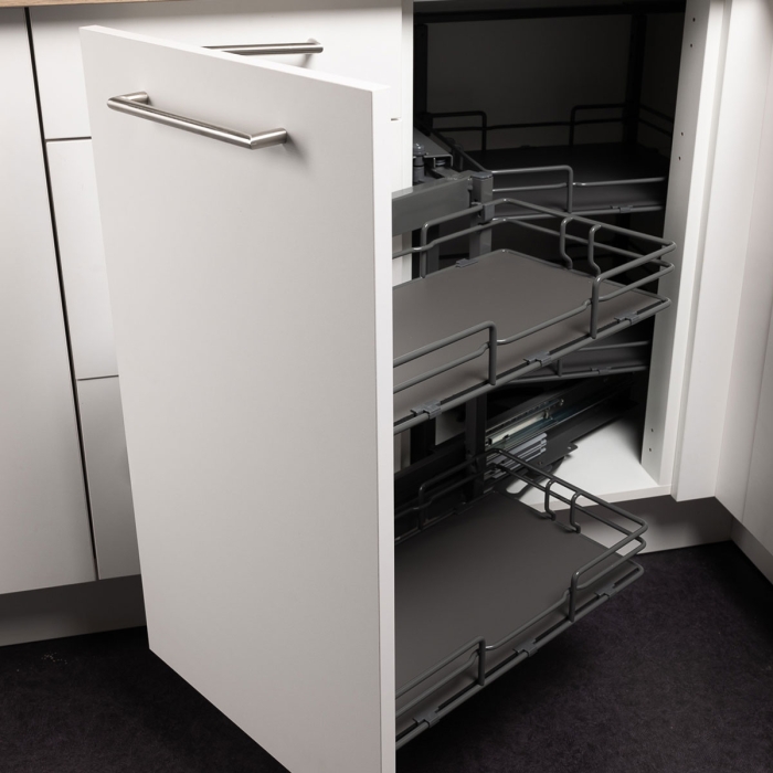 Aménagement extractible pour meuble d'angle L. 80 cm porte gauche
