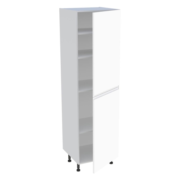 Colonne cuisine 2 portes H. 216,6 cm x L. 60 cm - C2P601 - Blanc mat sans poignée