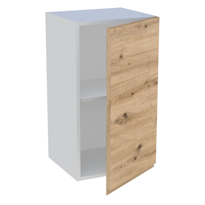 Meuble haut cuisine 1 porte H. 72 cm x L. 40 cm - Chêne naturel sans poignée