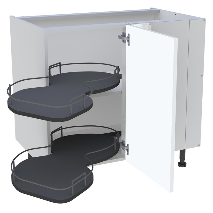 Meuble bas cuisine 1 porte H. 87 cm x L. 90 cm - BSA110D - Blanc mat