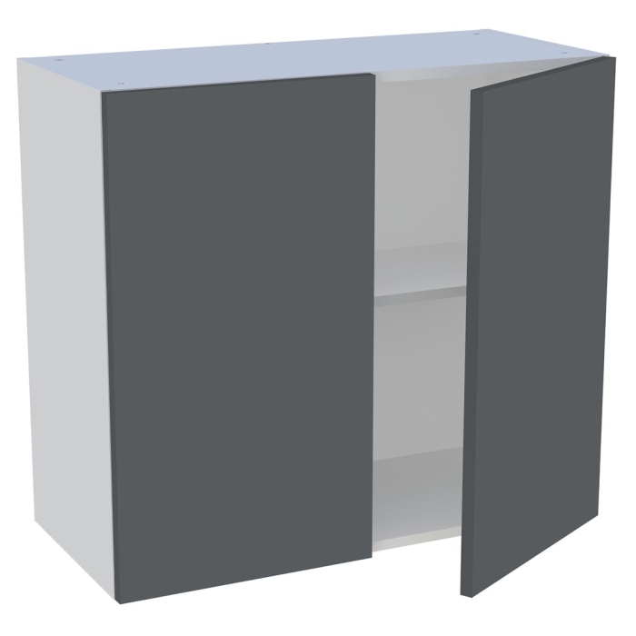 Meuble haut cuisine 2 portes H. 72 cm x L. 80 cm - Gris ardoise mat