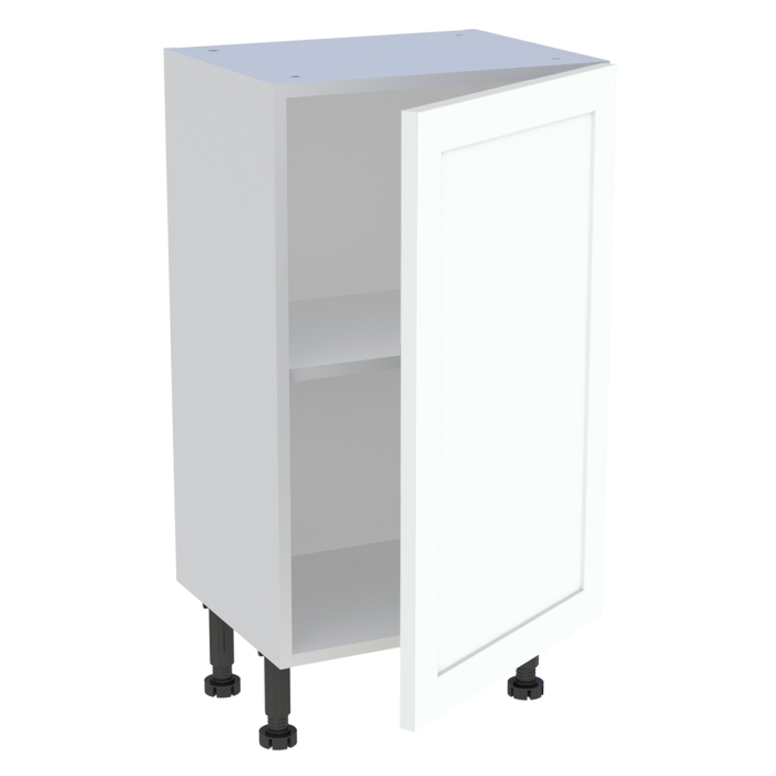 Meuble bas cuisine 1 porte H. 87 cm x L. 45 cm x P. 36,9 cm - Blanc cadre
