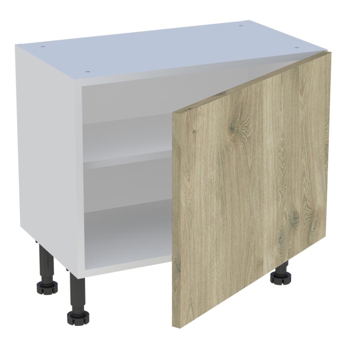 Meuble bas cuisine 1 porte H. 58,2 cm x L. 60 cm x P. 36,9 cm - Chêne doré